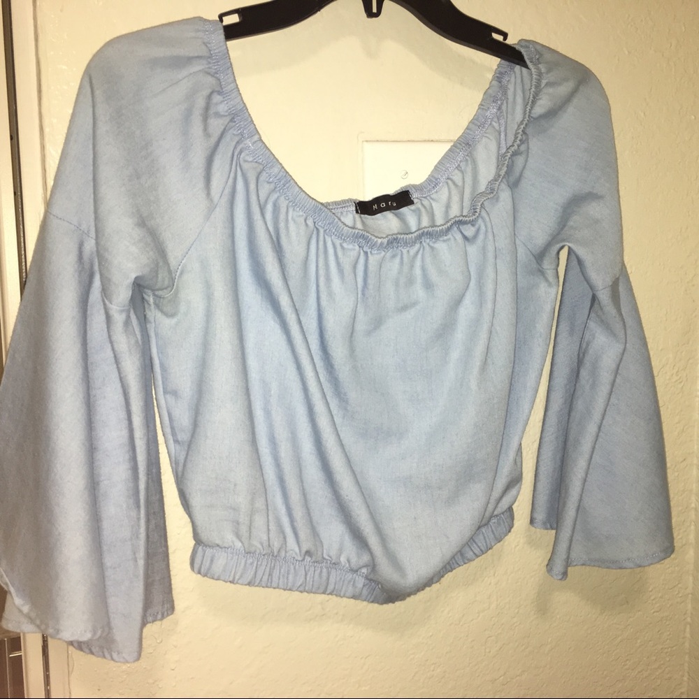 Ocean color crop top